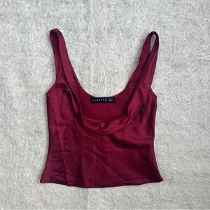Princess Polly Lioness Satin Cowl Neck Tank – Size XS